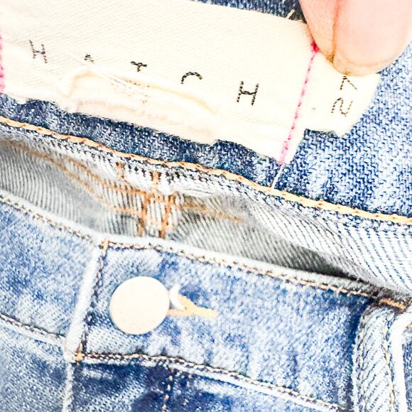 Hatch Maternity Medium Wash Straight Leg Denim Jeans Size 27 - Picture 6 of 7